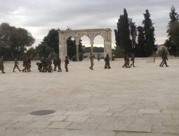 قوات الاحتلال تقتحم الأقصى صباح اليوم