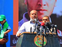 خلال كلمة القيادي في حركة حماس د. خليل الحية