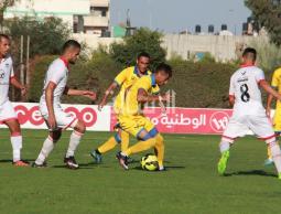 جانب من مباراة سابقة بين غزة الرياضي والتفاح