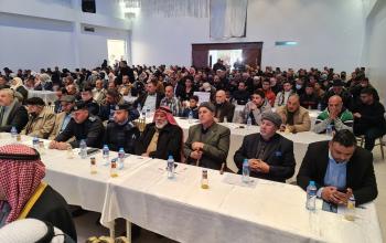 مجلس أمناء مؤسسة أحمد ياسين الدولية خلال الحفل الختامي لفعاليات إحياء الذكرى الثامنة عشر لاستشهاد الشيخ المؤسس أحمد ياسين