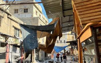 آثار الدمار والأضرار التي خلفتها الاشتباكات في مخيم عين الحلوة جنوب لبنان