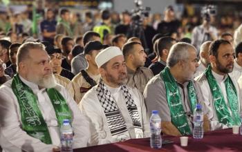 جانب من حفل تأبين الشهيد الثائر براء وائل الزرد، في مدينة غزة