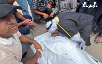 تشييع ووداع كمال النجار متأثرًا بجراحه في خانيونس