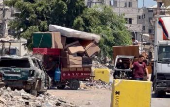 حركة نزوح شرق غزة مع استمرار العمليات العسكرية