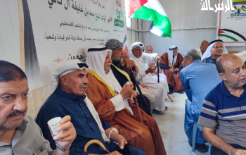 التجمع الوطني للعشائر يقيم خيمة عزاء لامير قطر الوالد الشيخ حمد