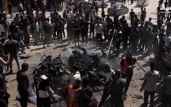 قصف إسرائيلي يستهدف مركبة مدنية في حي تل الهوا بمدينة غزة