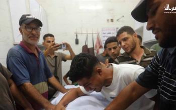 تشييع جثماني الشهيدين عمر السراج وعاصم أبو عبده في غزة