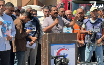 الذكرى السنوية الأولى لمجـ..زرة الصحفيين في مجمع ناصر الطبي بخان يونس