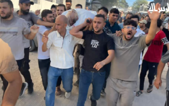 وداع الشهيد محمد عجّور في غزة بعد إصابته بقصف إسرائيلي