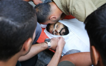 تشييع جثمان الشهيد محمد عاطف سكر في غزة