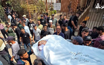 وداع وتشييع الشهيد طارق المصري الذي ارتقى برصاص الاحتلال الإسرائيلي في خان يونس