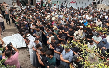 جنازات 5 شهداء جراء استهدافات إسرائيلية في خانيونس ورفح