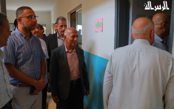 رئيس بلدية غزة يفتتح مدرسة أفق في حي الزيتون دعمًا للعملية التعليمية