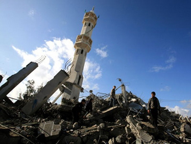 ترميم المساجد المدمرة في قطاع غزة