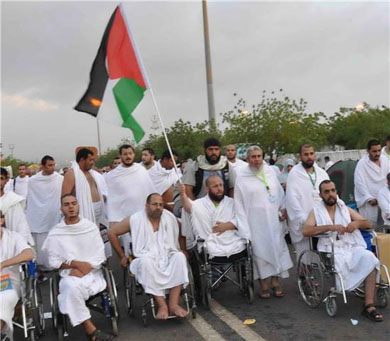 الحجاج الفلسطينين من الجرحي وذوى الاحتياجات الخاصة
