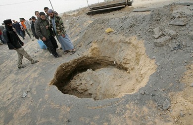 احدى الغارات على الشريط الحدودي