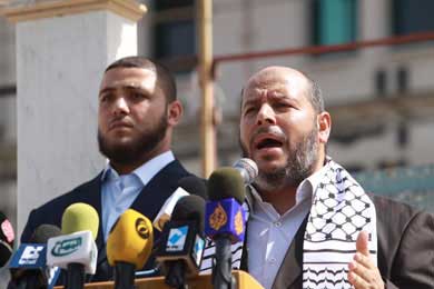 القيادي في حركة حماس الدكتور خليل الحية " تصوير مجدي قريقع "