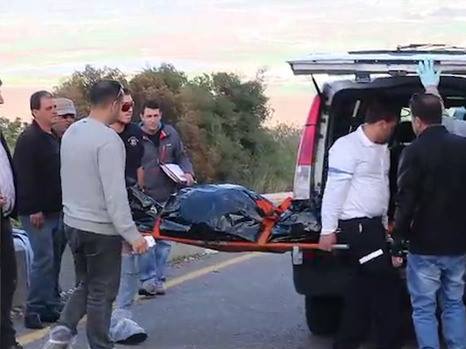 صورة لجثة الجندي الإسرائيلي من مكان الحادث