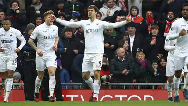 فرحة لاعبي ستوك سيتي بالفوز