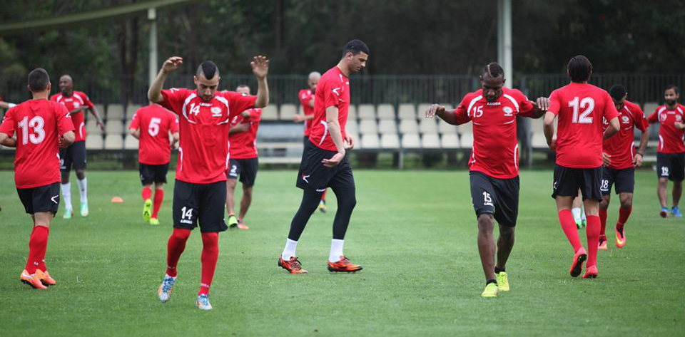 جانب من تدريبات المنتخب الوطني