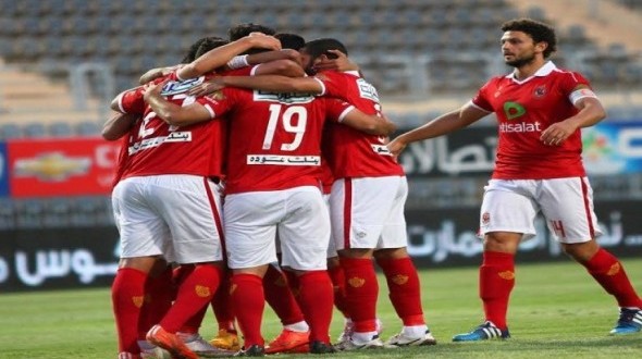 فرحة لاعبي الأهلي بالفوز
