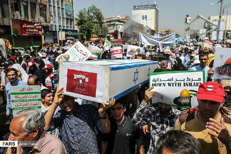 مسيرات مليونية في طهران دعما للقدس وفلسطين