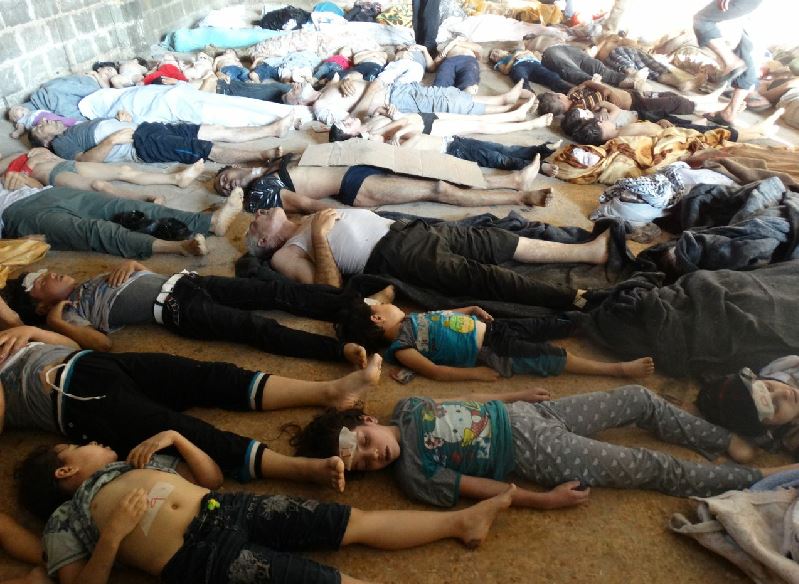 شقيق الأسد يقصف المعضمية بالكيميائي ويقتل مدنيين