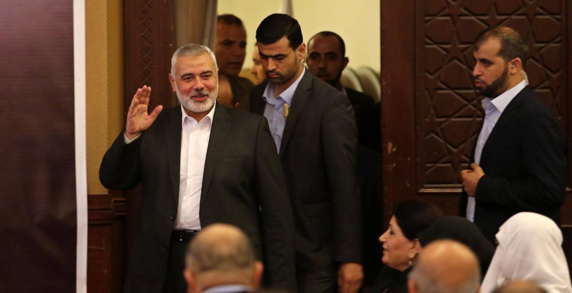 صورة لوفد حماس في القاهرة
