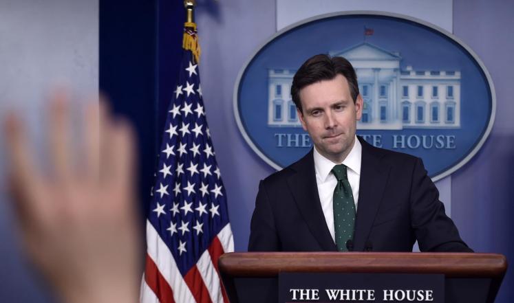 المتحدث باسم البيت الأبيض جوش إيرنست وصف تصريحات نتنياهو بأنها "مثيرة للانقسام" 