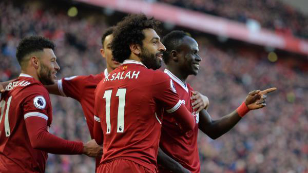 فرحة لاعبي ليفربول بالفوز