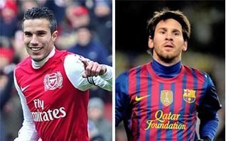 "ميسي" يحرم فان بيرسي من اللعب لبرشلونة!