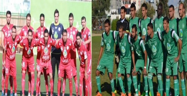 من اليمين: اتحاد الشجاعية, وأهلي الخليل