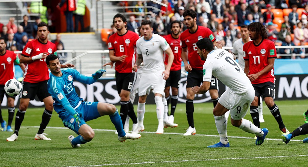 جانب من أحد مباريات مصر في كأس العالم 2018
