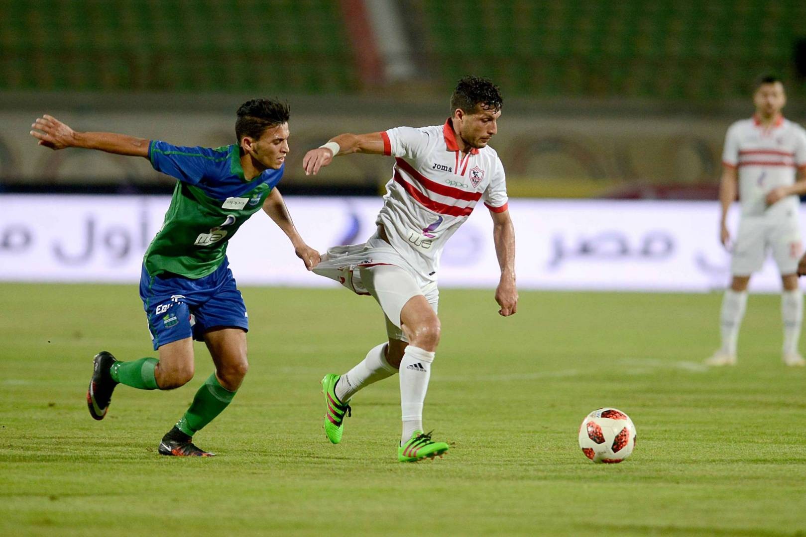جانب من مباراة الزمالك والمقاصة