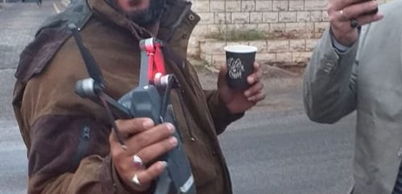 صورة للطائرة المسيرة