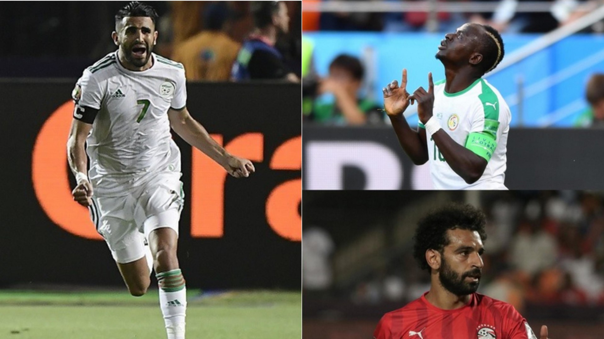 صلاح ومحرز وماني