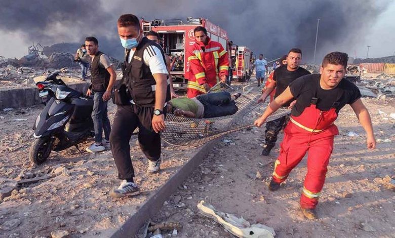 صورة من مكان الإنفجار