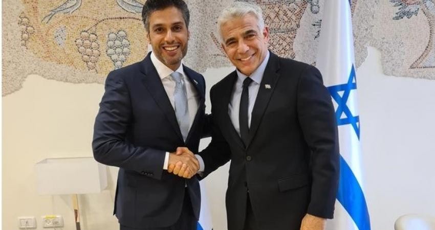 سفير الإمارات لدى الاحتلال يزور الكنيست ويلتقي لابيد