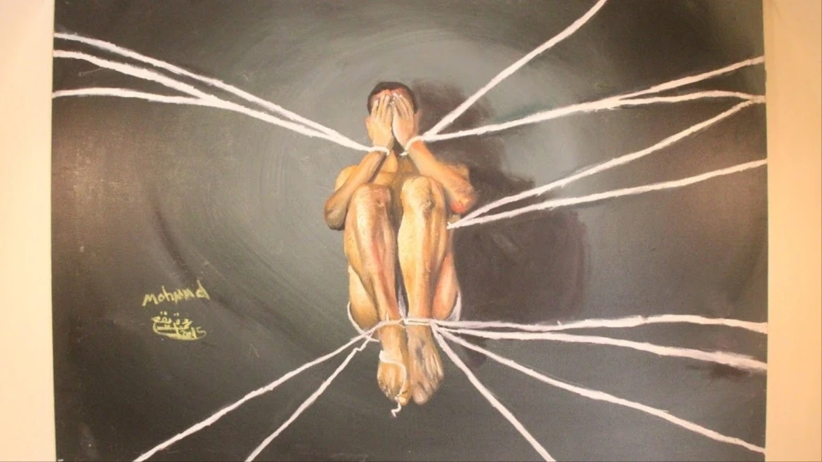 لوحة للفنان الفلسطيني محمد قريقع