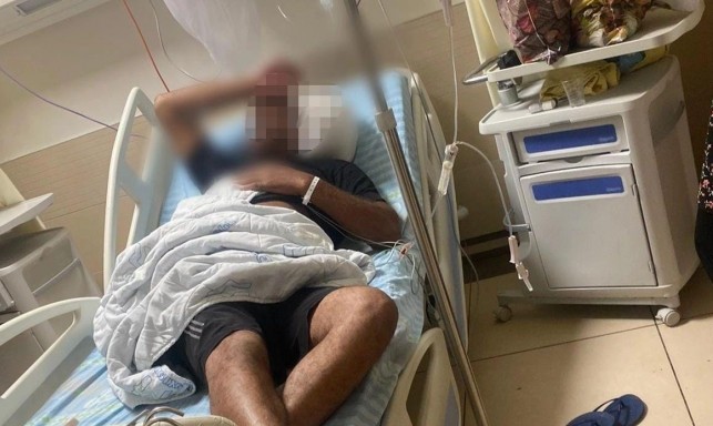 الشاب المصاب