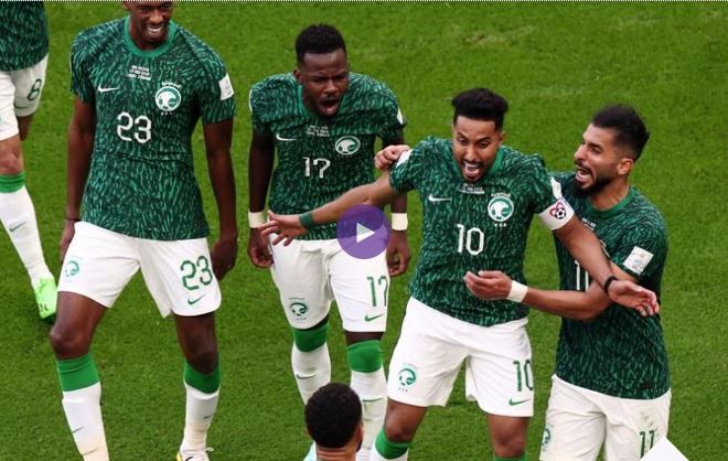 ملخص أهداف ومباراة السعودية والأرجنتين 2-1 نتيجة تاريخية
