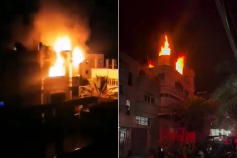 مكان الحريق