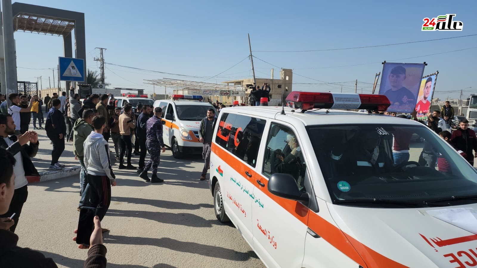 وصول جثامين شهداء الحصار إلى غزة