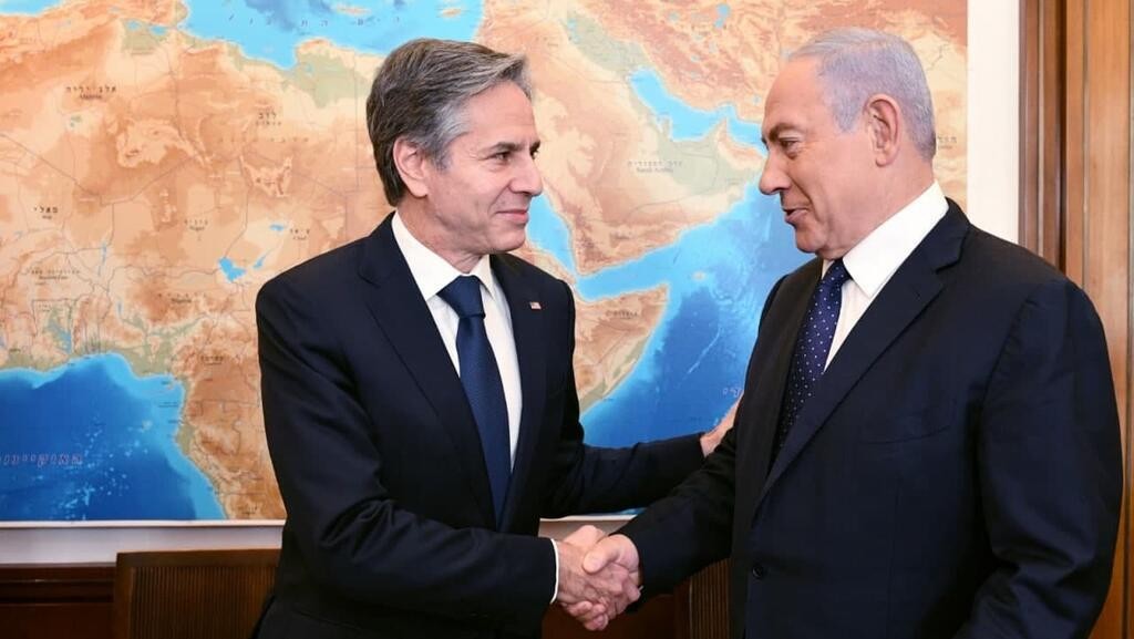 مستشار الأمن القومي الأمريكي مع نتنياهو