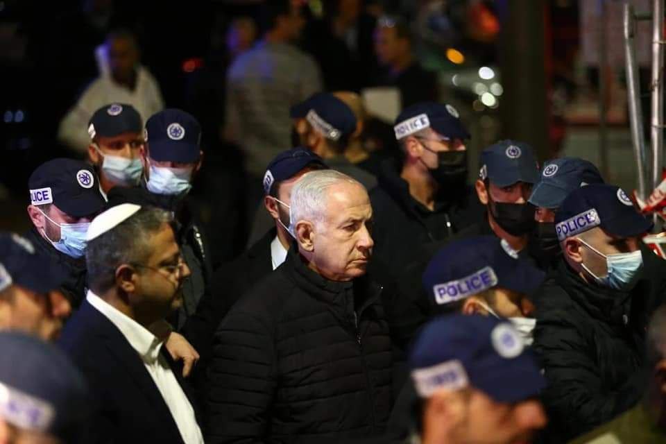 نتنياهو في مكان العملية