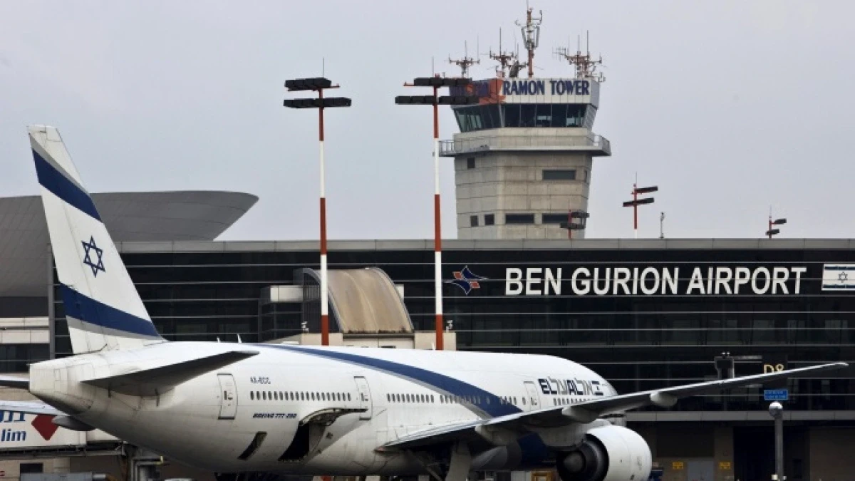 اغلاق مطار بن غوروين