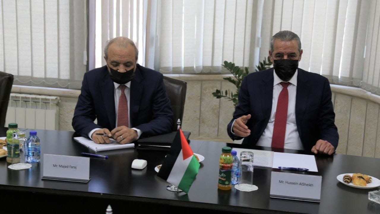 حسين الشيخ وماجد فرج