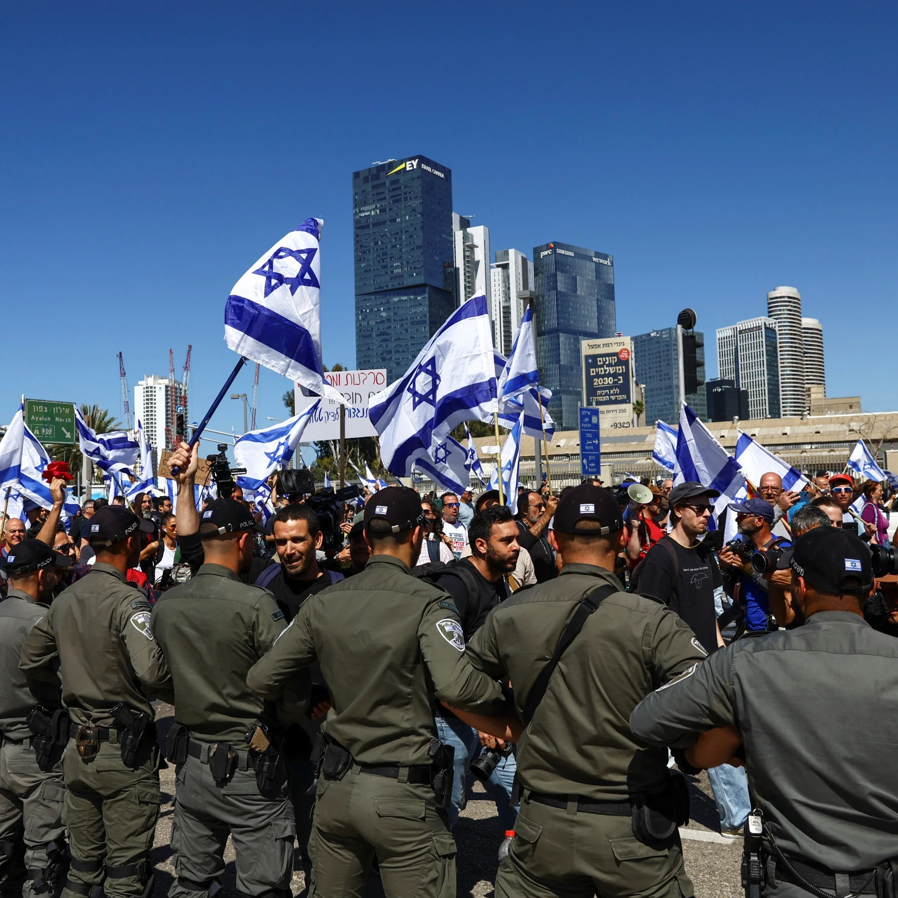 مظاهرات في (اسرائيل) ضد نتنياهو