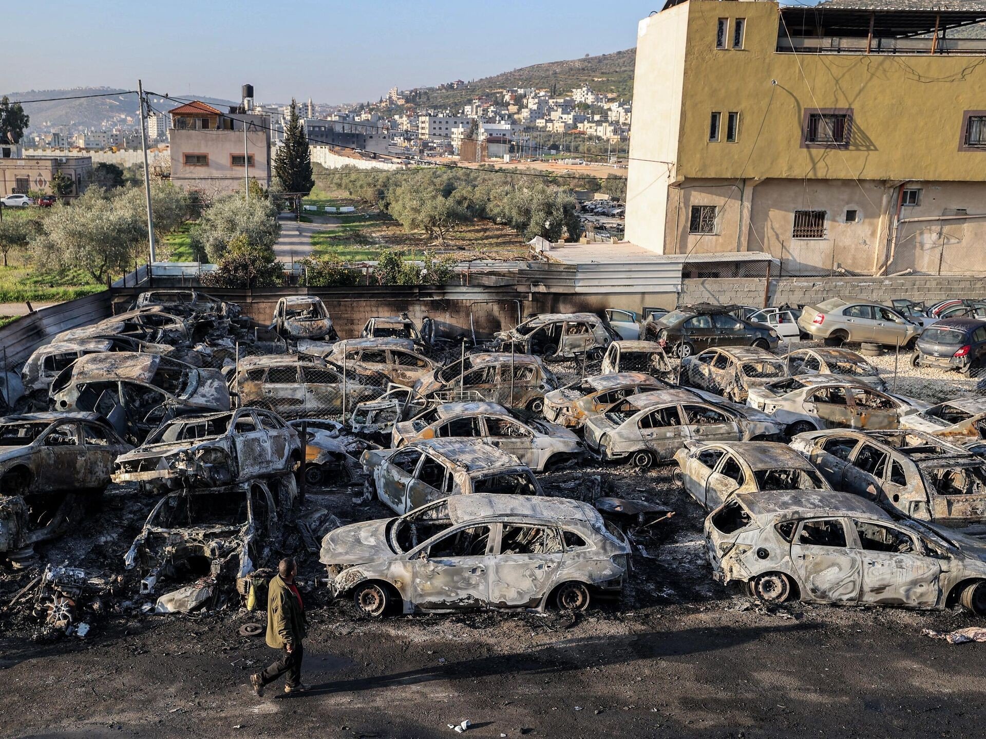 اعتداءات المستوطنين في بلدة حوارة سابقا