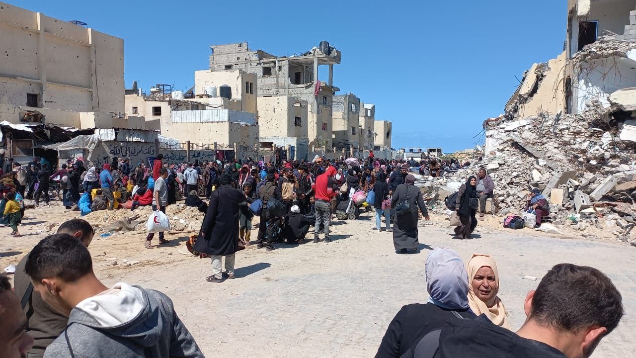 نزوح أهالي مدينة رفح اليوم